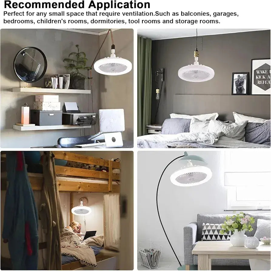 'Aerolight' Lámpara‑ventilador de techo LED