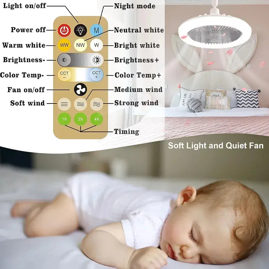 'Aerolight' Lámpara‑ventilador de techo LED