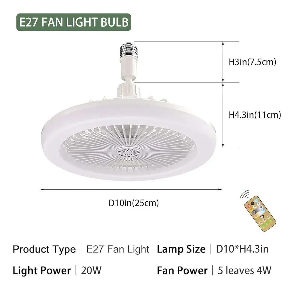 'Aerolight' Lámpara‑ventilador de techo LED