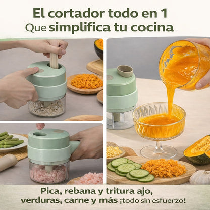 'VeggiCut Pro 4-en-1' cortador eléctrico de verduras